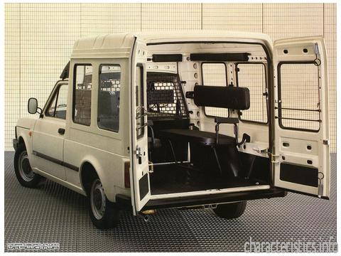 FIAT Generasi
 Fiorino (127) 900 (45 Hp) Karakteristik teknis
